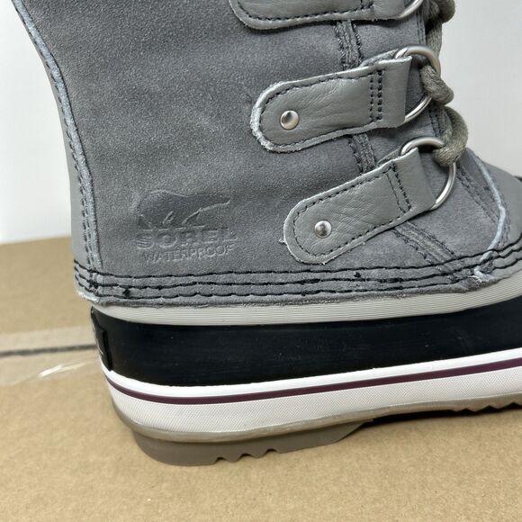 Sorel Joan of Arctic Women’s 6 Grey Waterproof Fur Winter Snow Boot STORE MODEL - Picture 5 of 16